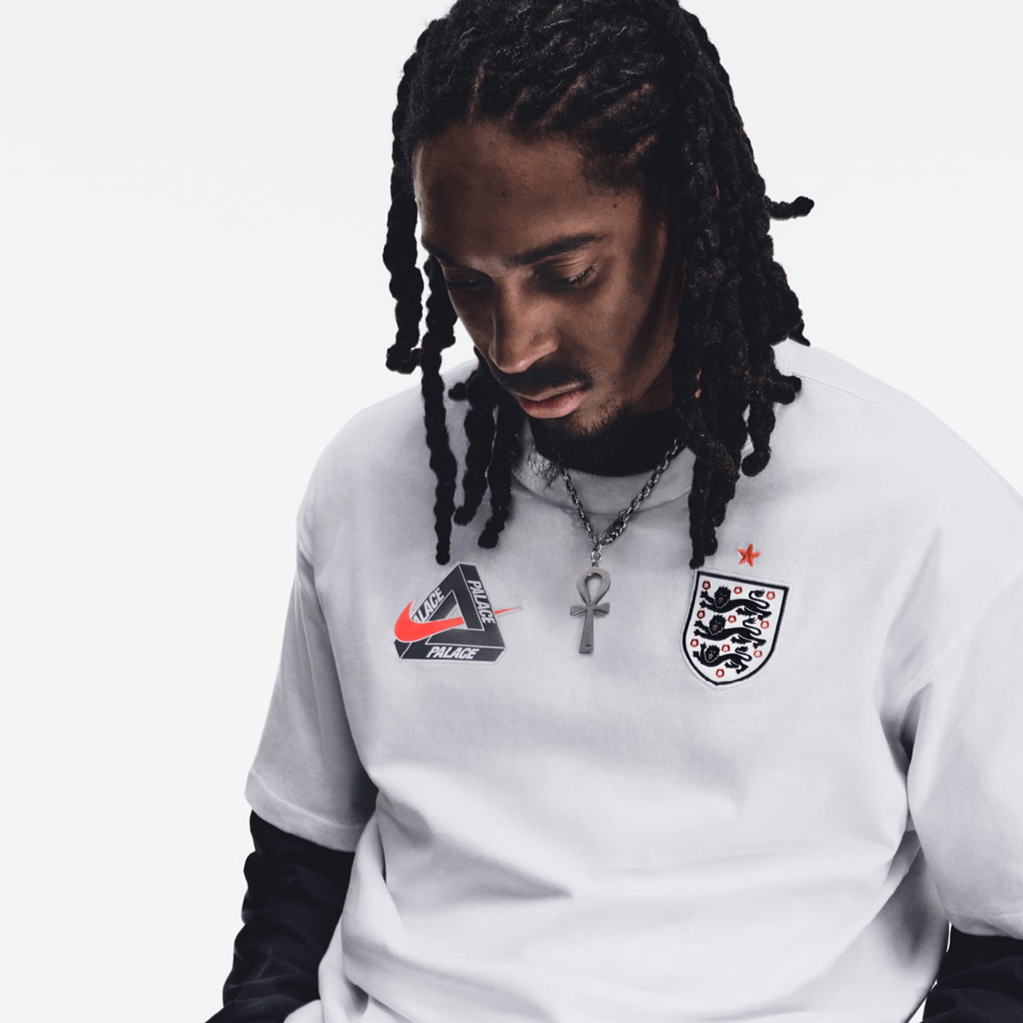 England Nike x Palace Premium T-Shirt - White